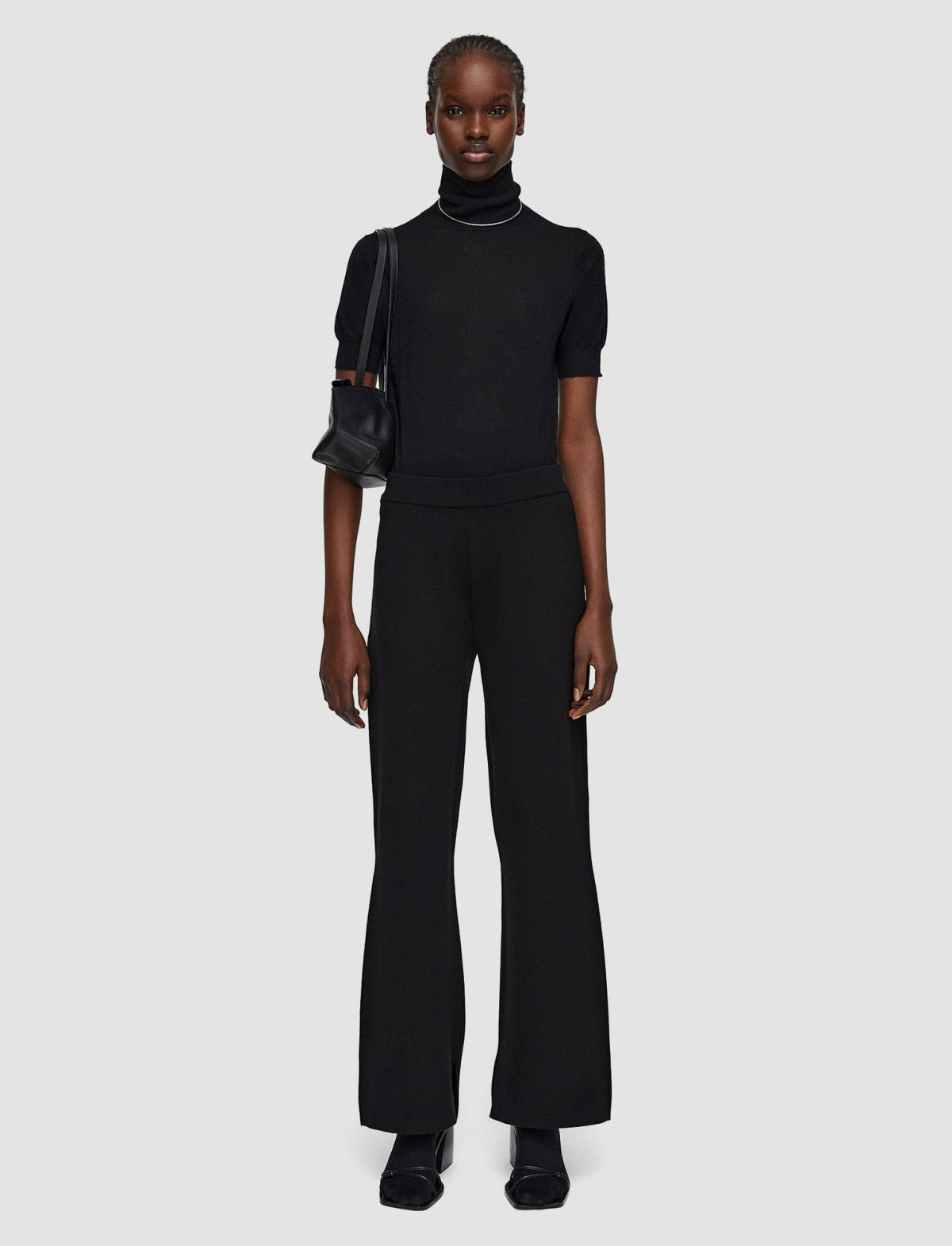 JOSEPH Fashion Women Silk Stretch Trousers Black