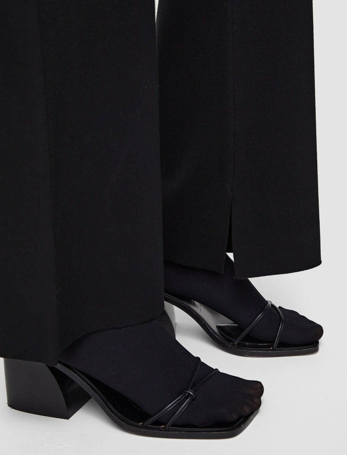 JOSEPH Fashion Women Silk Stretch Trousers Black