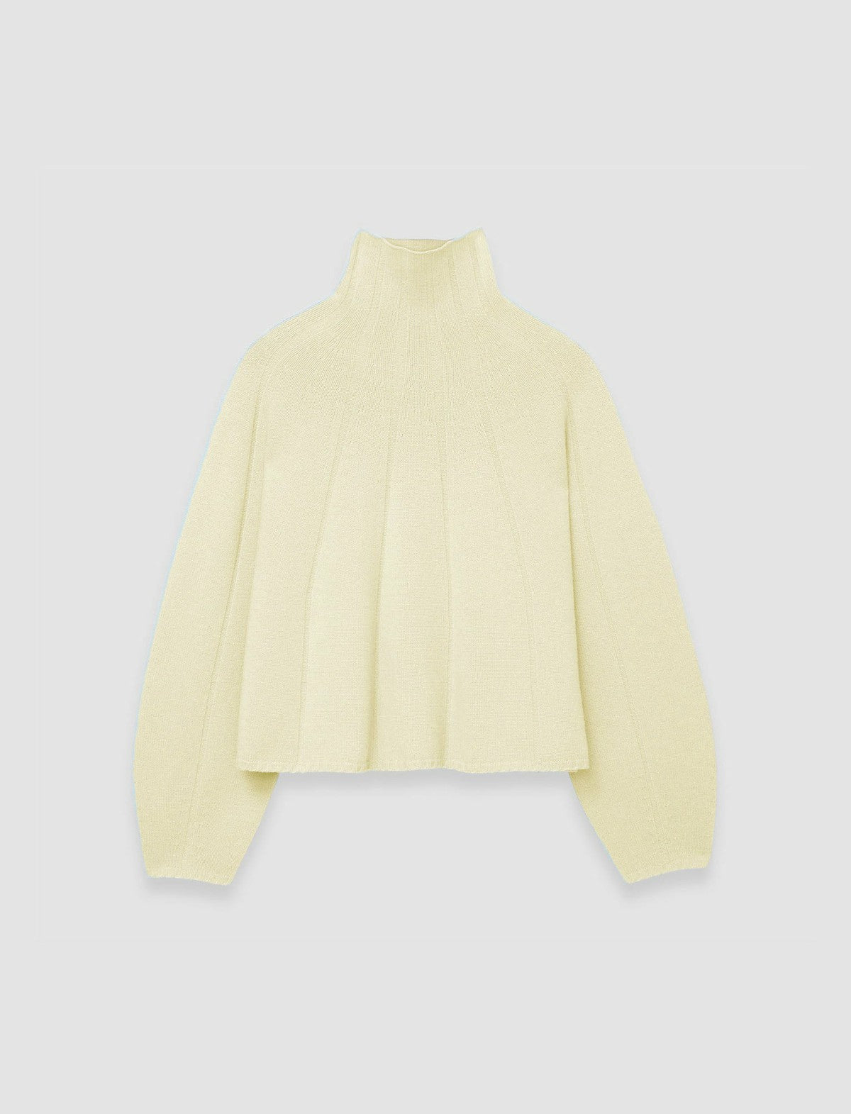 JOSEPH Fashion Women Soft Wool Short High Neck Jumper Pale Olive