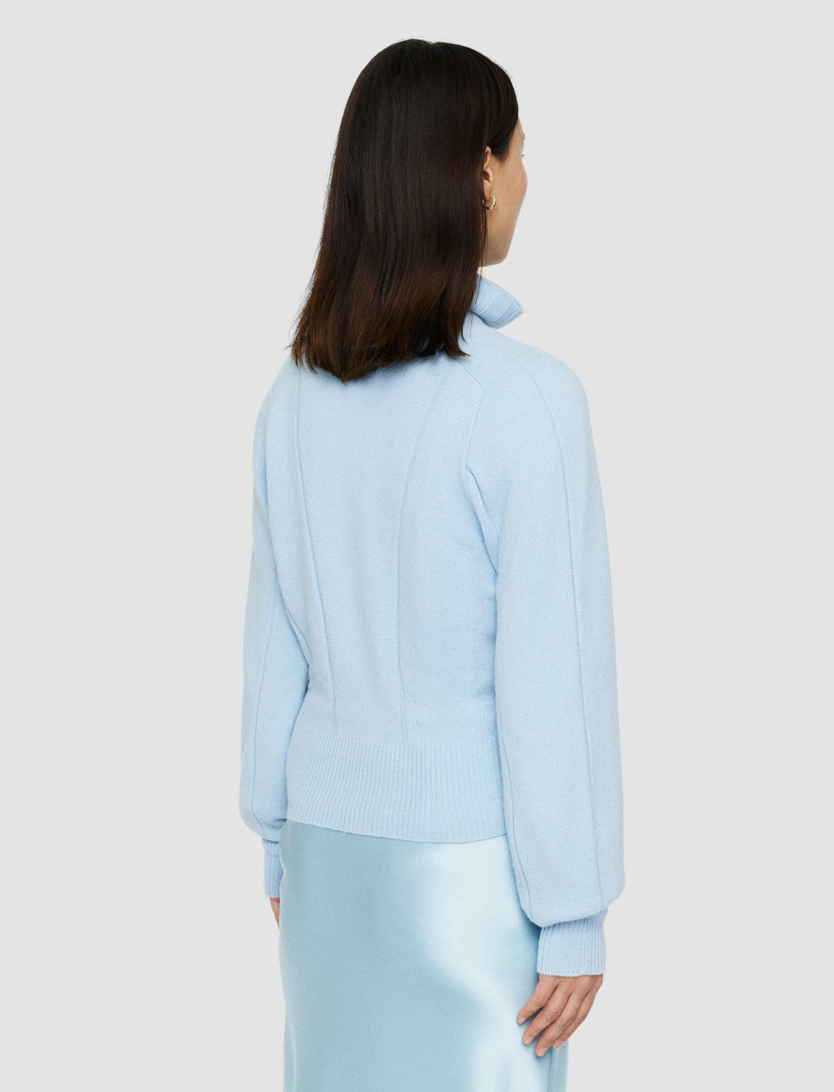 JOSEPH Fashion Women Soft Wool Cardigan Arctic