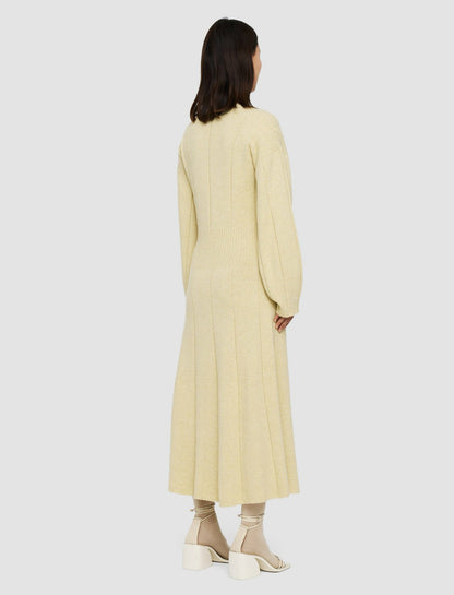 JOSEPH Fashion Women Soft Wool Dress Pale Olive