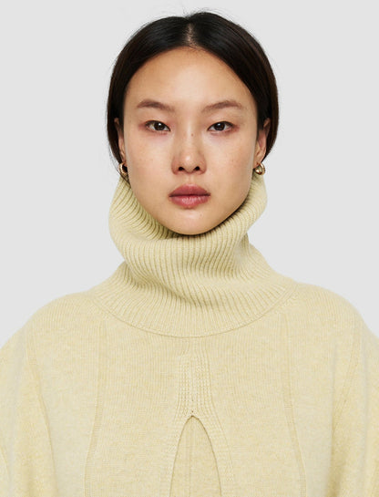 JOSEPH Fashion Women Soft Wool Poncho Pale Olive