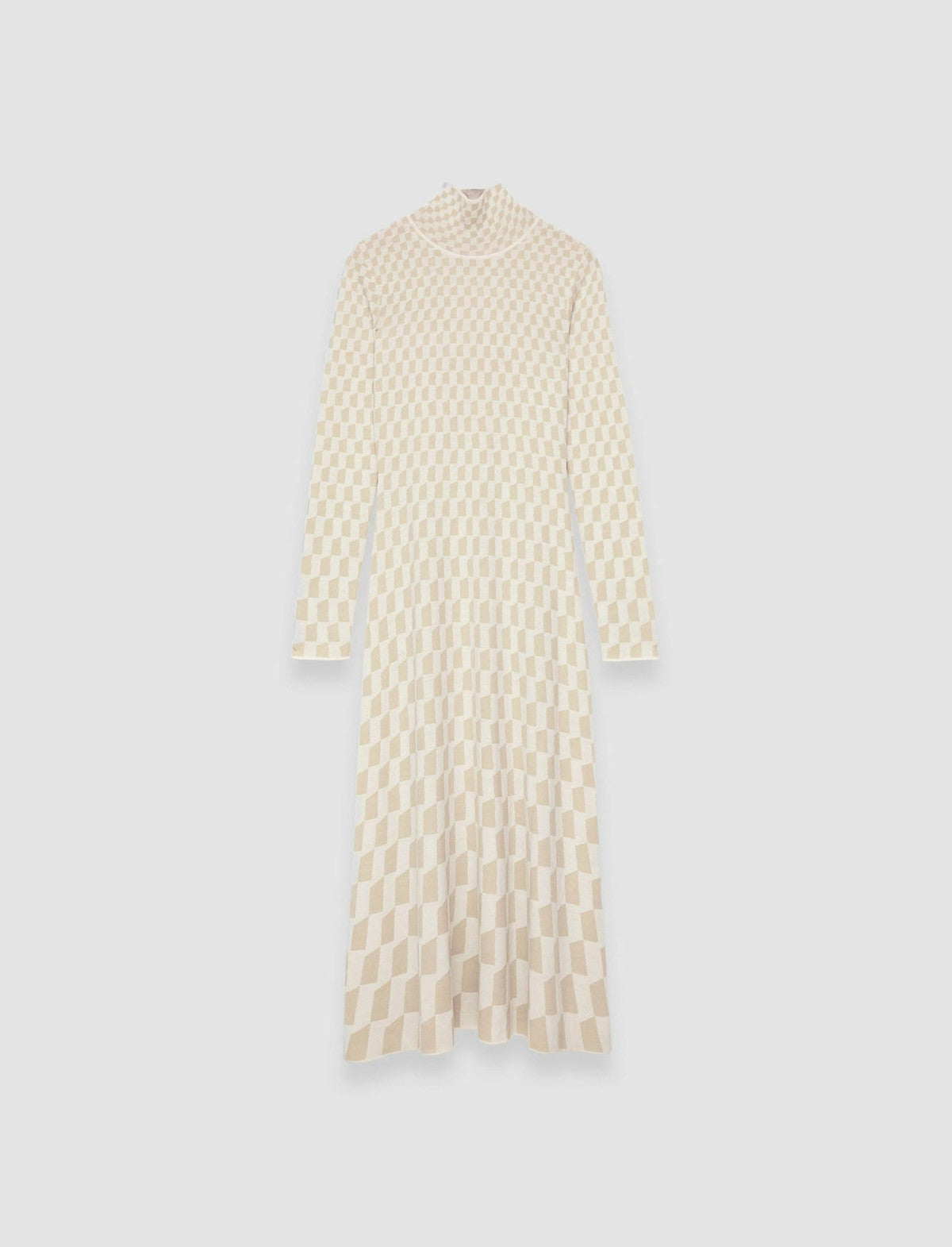 JOSEPH Fashion Women Fine Alcove Jacquard Dress Pale Olive/Ivory