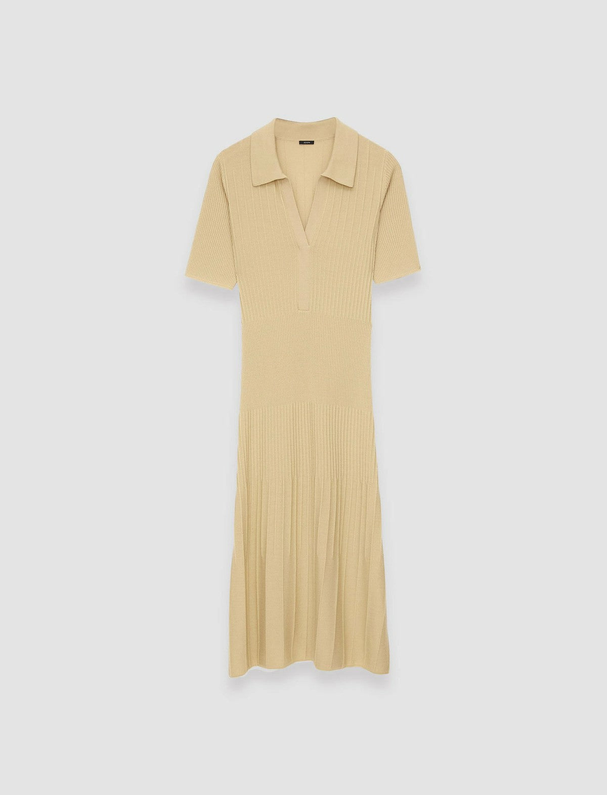 JOSEPH Fashion Women Fine Merino Rib Dress Safari