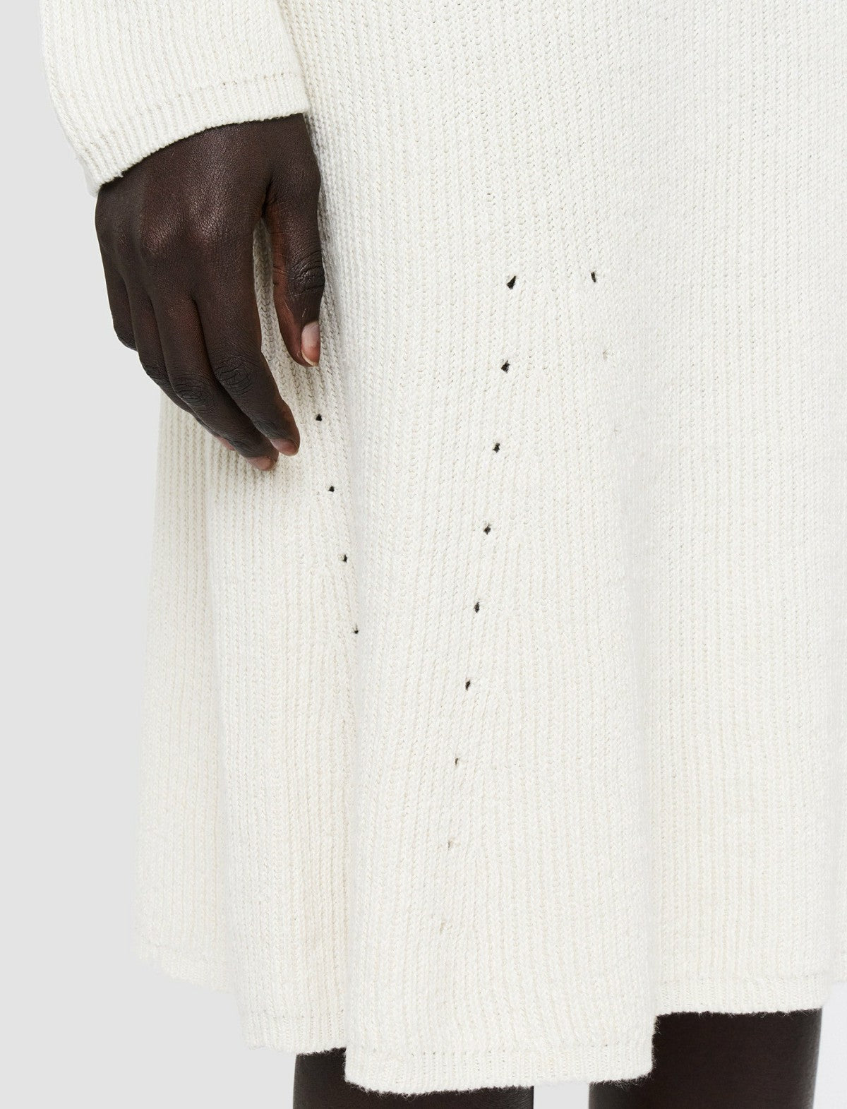 JOSEPH Fashion Women Linen Cotton Knitted Skirt Ivory
