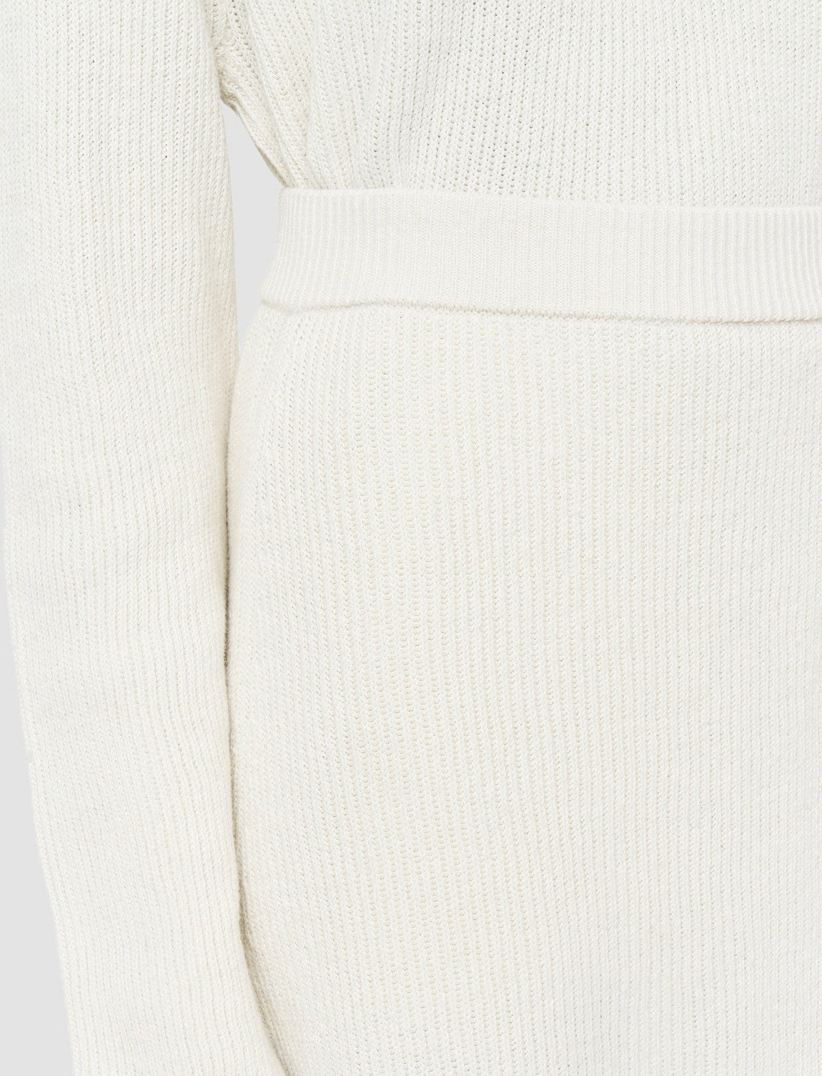 JOSEPH Fashion Women Linen Cotton Knitted Skirt Ivory