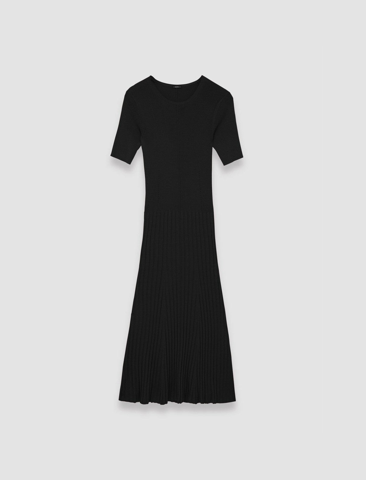JOSEPH Fashion Women Satiny Rib Knit Dress Black