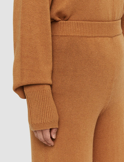 JOSEPH Fashion Women Silk Cashmere Culottes Clay