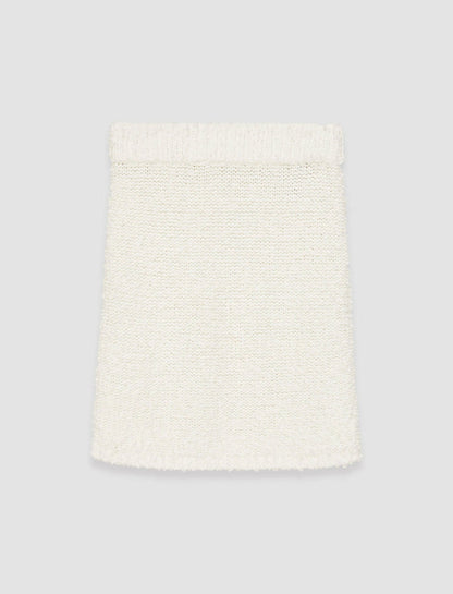 JOSEPH Fashion Women Textured Knit Skirt Ivory