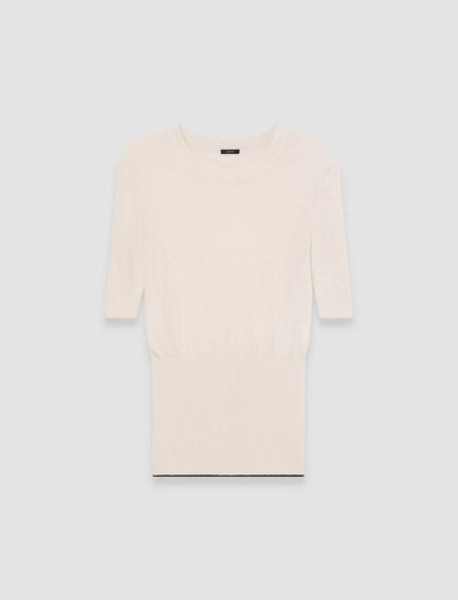 JOSEPH Fashion Women Refined Cotton Silk Top Papyrus