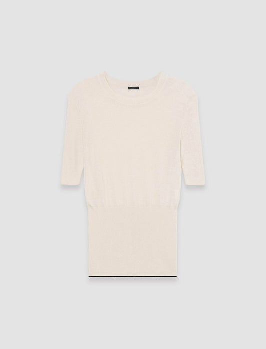 JOSEPH Fashion Women Refined Cotton Silk Top Papyrus