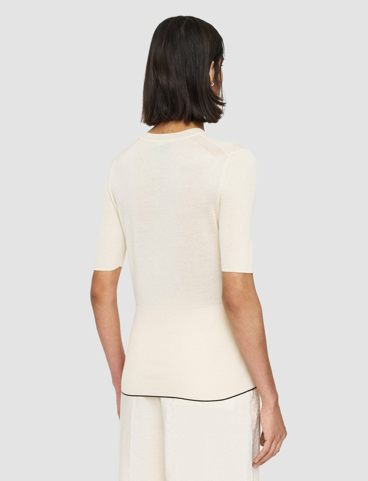 JOSEPH Fashion Women Refined Cotton Silk Top Papyrus