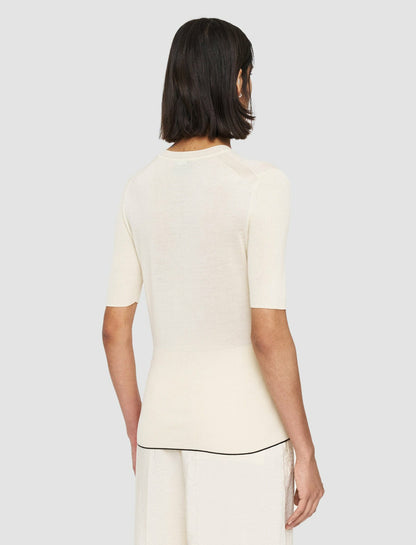 JOSEPH Fashion Women Refined Cotton Silk Top Papyrus