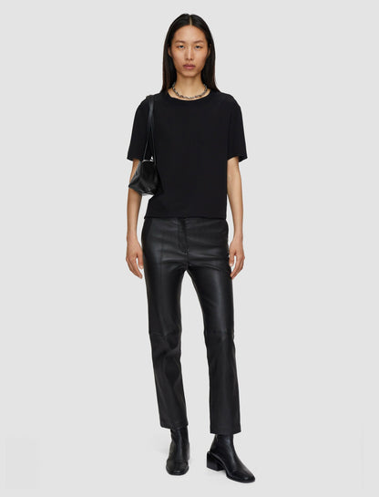 JOSEPH Fashion Women Rubin Crepe de Soie Silk Blouse Black