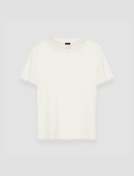 JOSEPH Fashion Women Rubin Crepe de Soie Silk Blouse Ivory