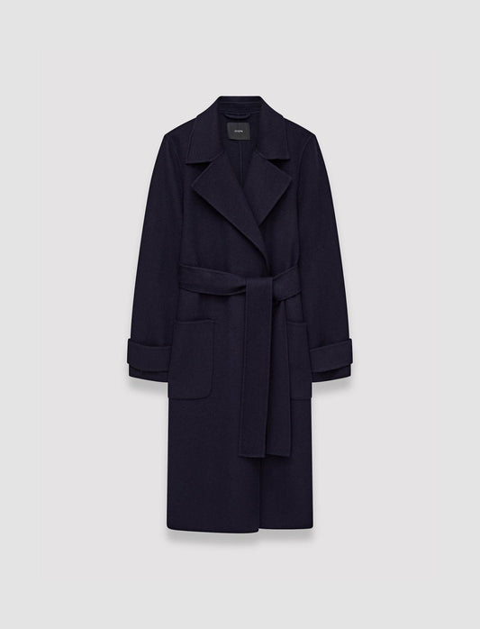 JOSEPH Fashion Women Arline Double Face Cashmere Coat Navy