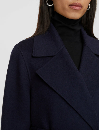 JOSEPH Fashion Women Arline Double Face Cashmere Coat Navy