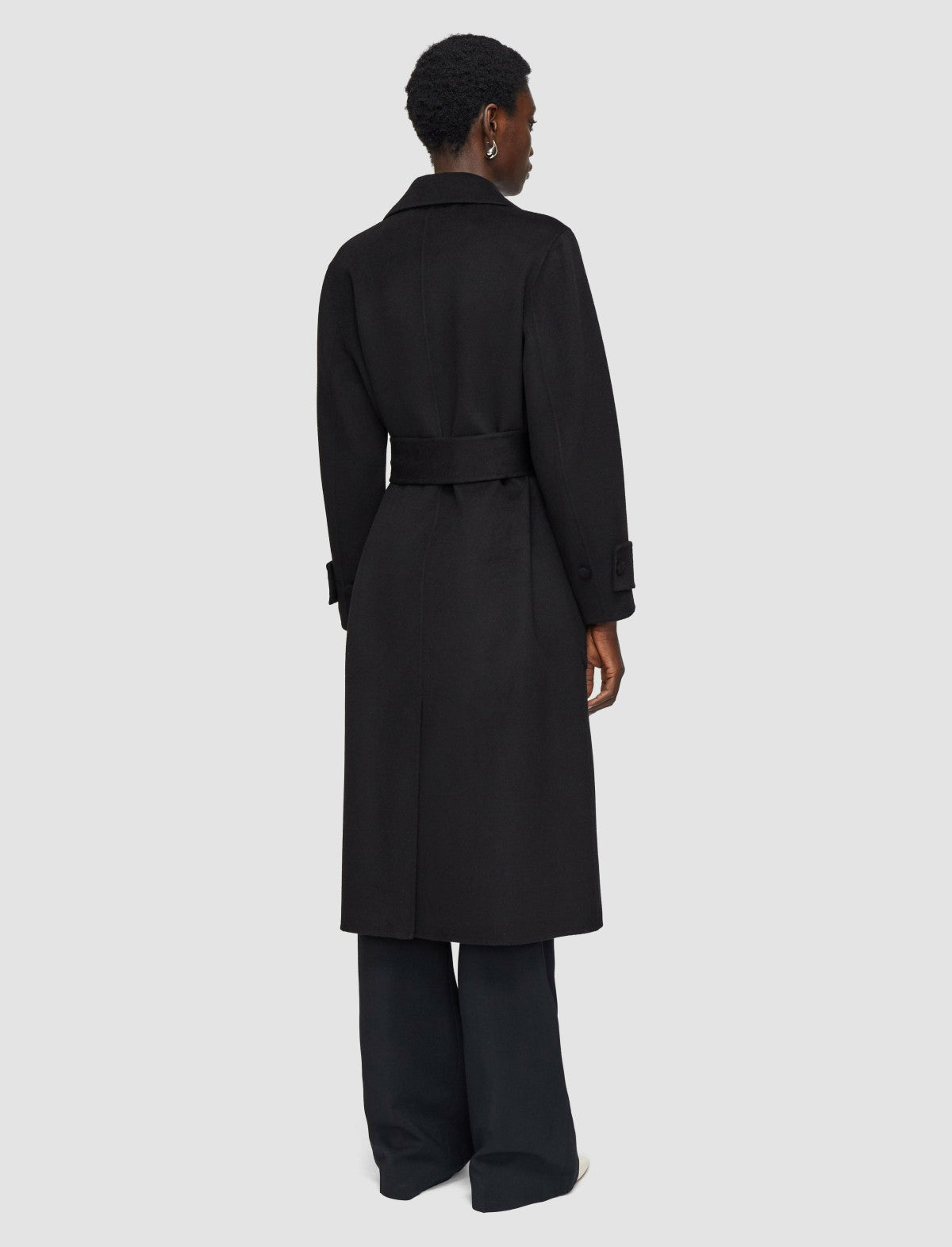 JOSEPH Fashion Women Arline Double Face Cashmere Coat Black