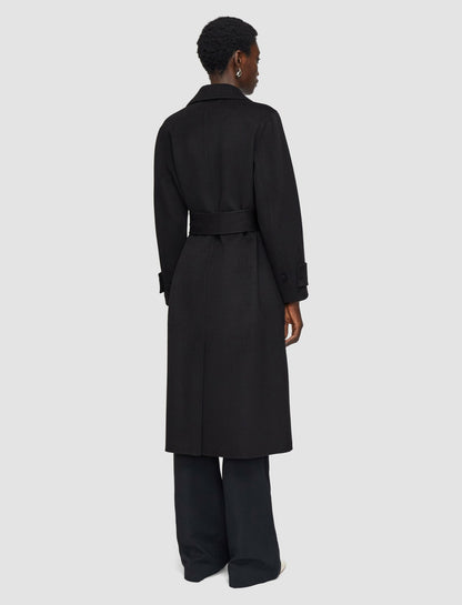 JOSEPH Fashion Women Arline Double Face Cashmere Coat Black