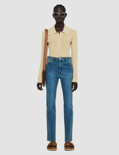 JOSEPH Fashion Women Denim Stretch York Trousers Indigo Wash