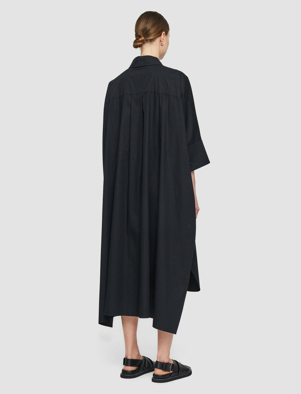 JOSEPH Fashion Women Dania Poplin Dress Black
