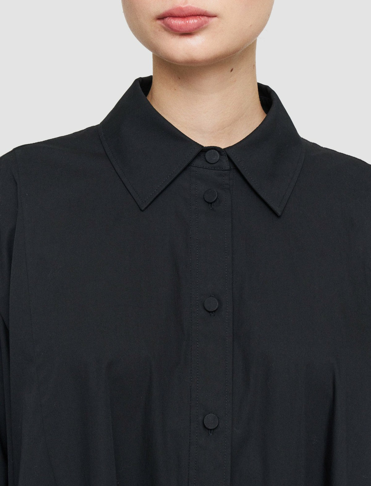JOSEPH Fashion Women Dania Poplin Dress Black
