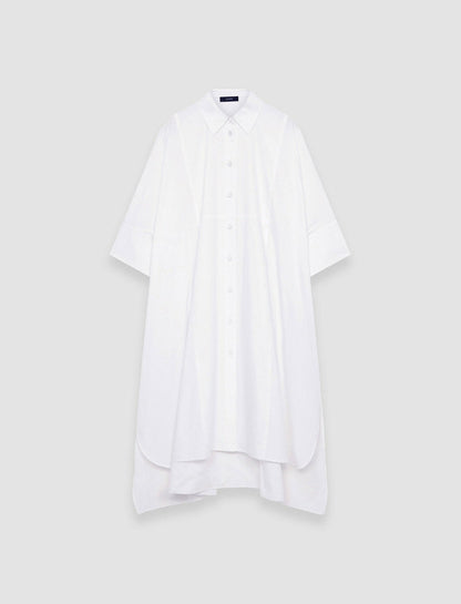 JOSEPH Fashion Women Dania Poplin Dress White