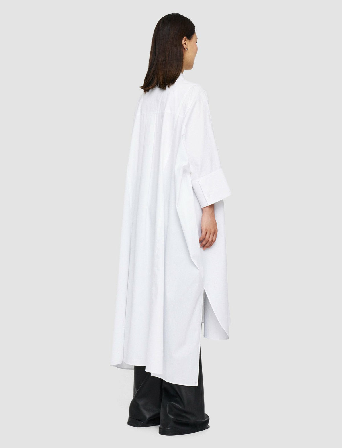 JOSEPH Fashion Women Dania Poplin Dress White
