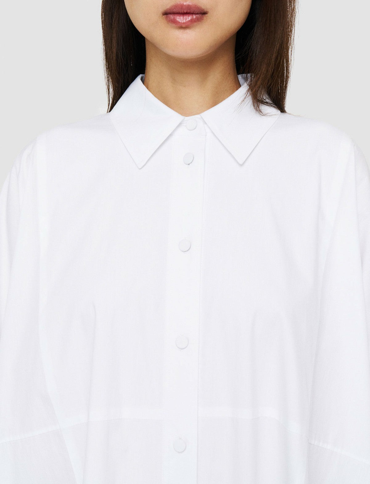 JOSEPH Fashion Women Dania Poplin Dress White
