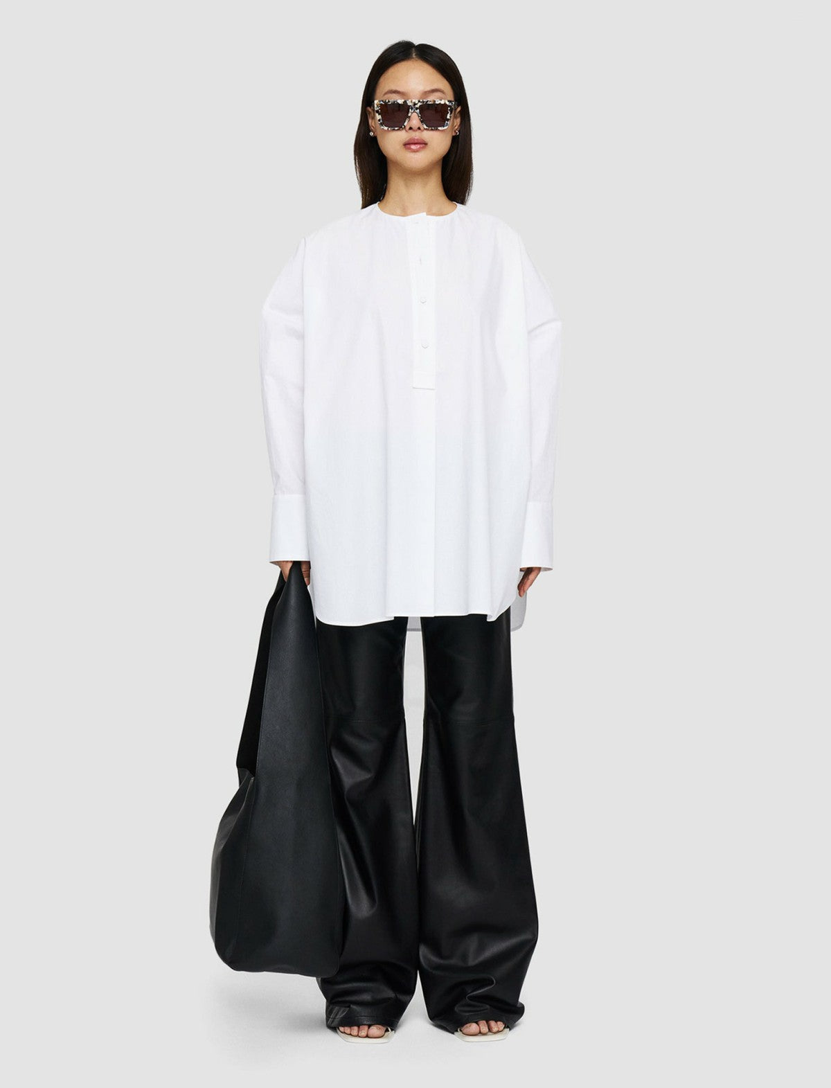 JOSEPH Fashion Women Poplin Botha Blouse White