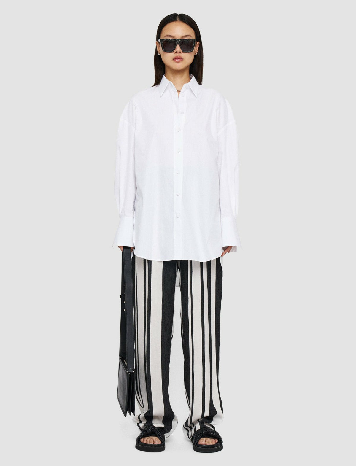 JOSEPH Fashion Women Poplin Berton Blouse White