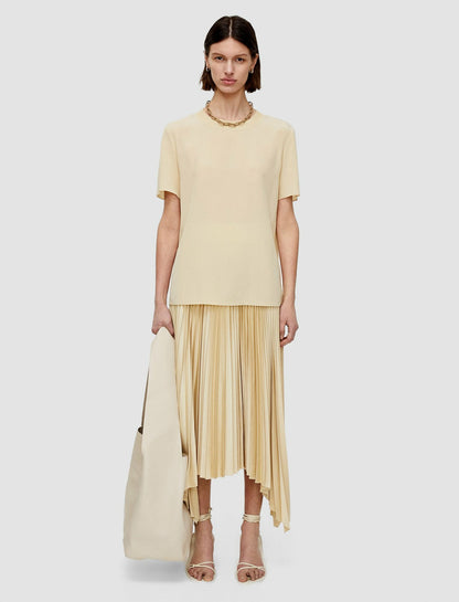 JOSEPH Fashion Women Rubin Crepe de Soie Silk Blouse Safari