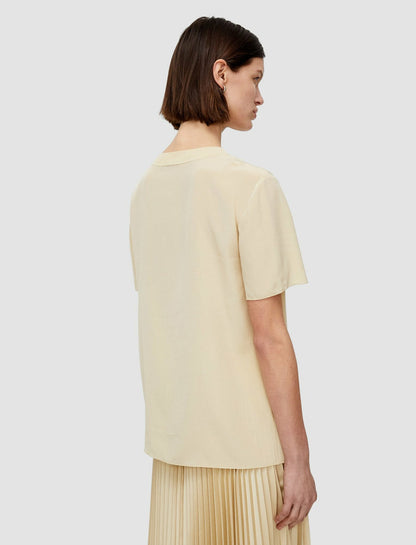 JOSEPH Fashion Women Rubin Crepe de Soie Silk Blouse Safari