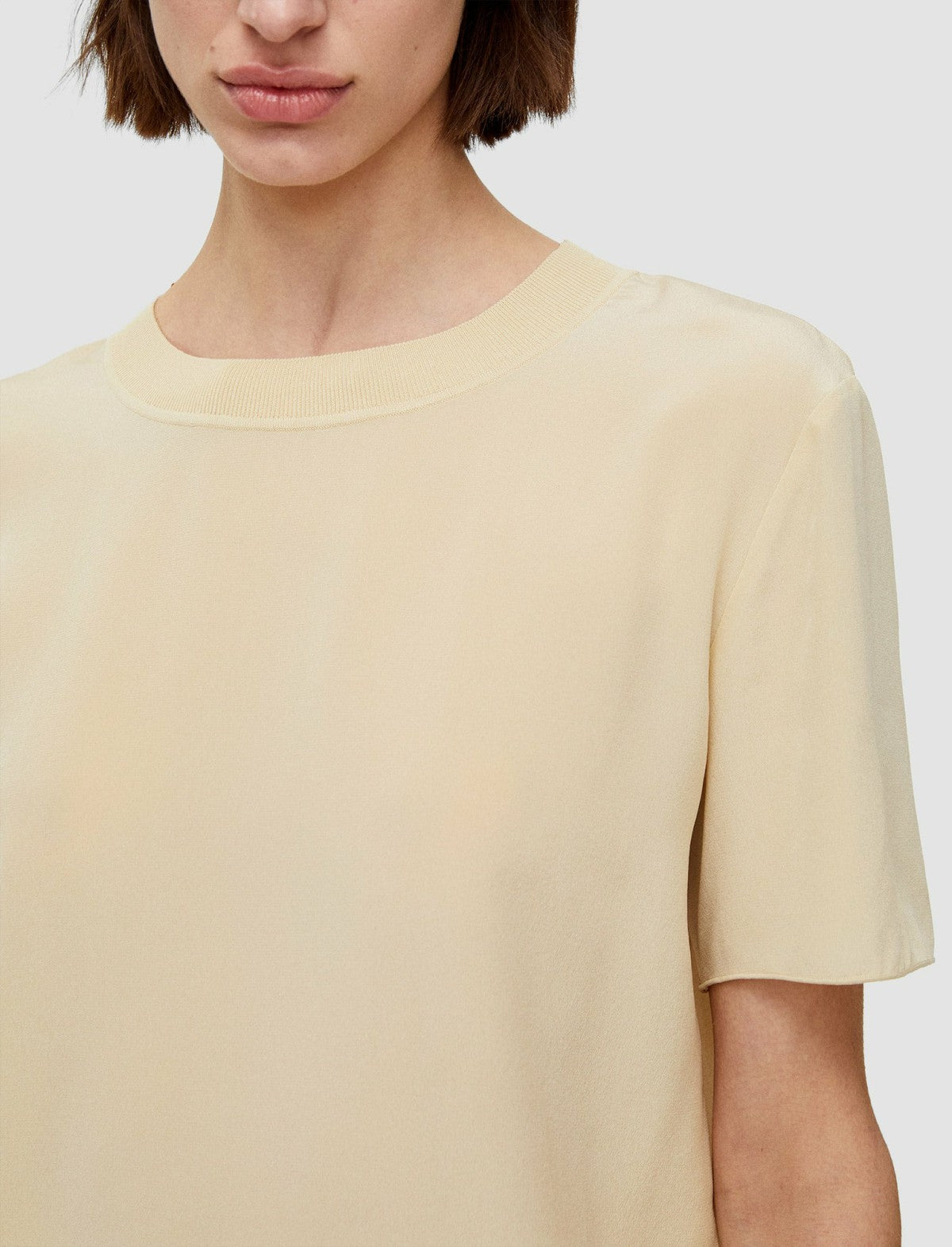 JOSEPH Fashion Women Rubin Crepe de Soie Silk Blouse Safari