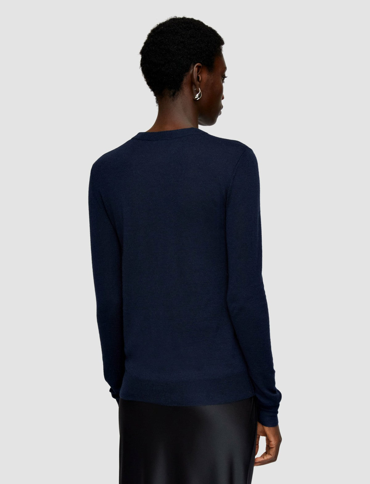 JOSEPH Fashion Women Cashair Round Neck Jumper Navy