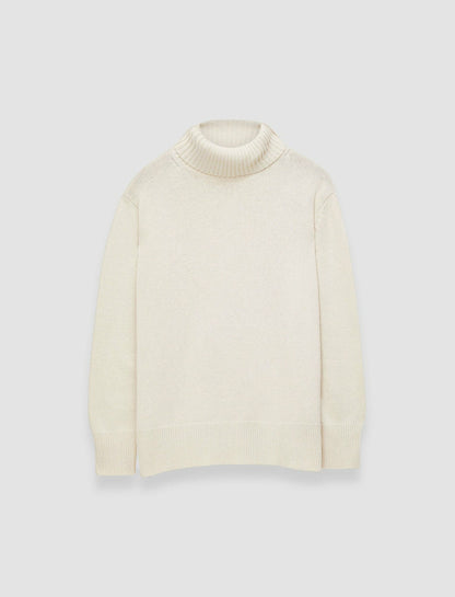 JOSEPH Fashion Women Light Knit High Neck Jumper Ivory