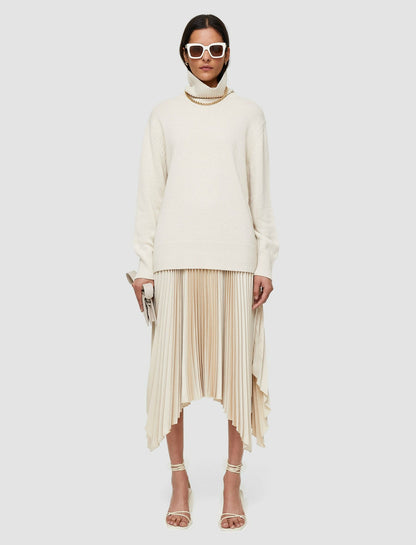 JOSEPH Fashion Women Light Knit High Neck Jumper Ivory