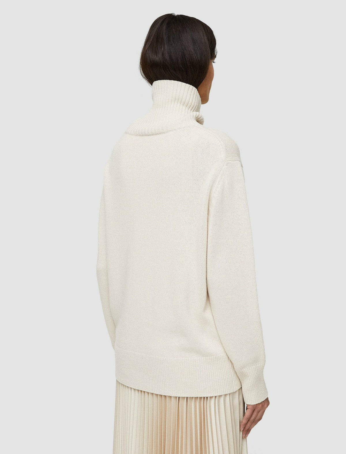 JOSEPH Fashion Women Light Knit High Neck Jumper Ivory