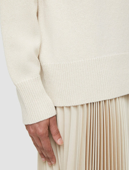 JOSEPH Fashion Women Light Knit High Neck Jumper Ivory