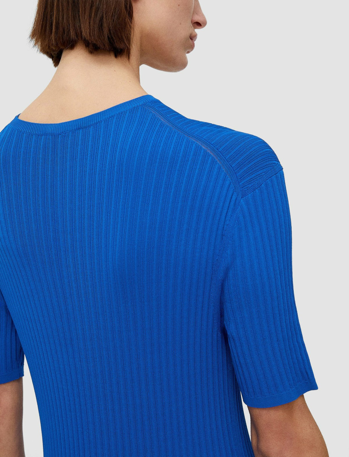 JOSEPH Fashion Women Viscose Rib Knit Dress Ultramarine