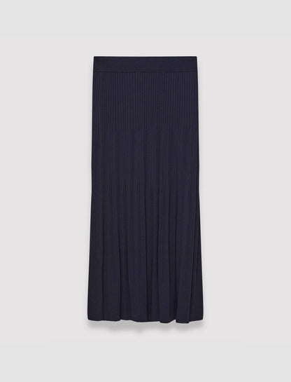 JOSEPH Fashion Women Viscose Rib Knit Skirt Navy