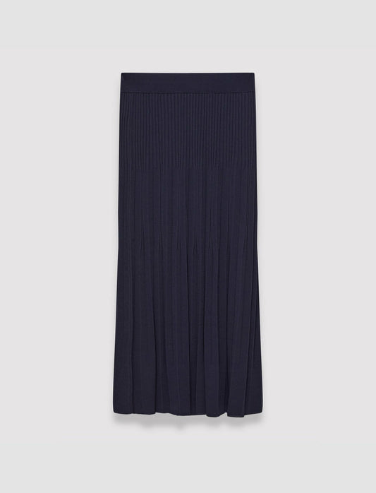 JOSEPH Fashion Women Viscose Rib Knit Skirt Navy