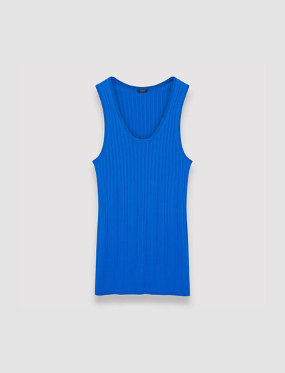 JOSEPH Fashion Women Viscose Rib Knit Tank Top Ultramarine