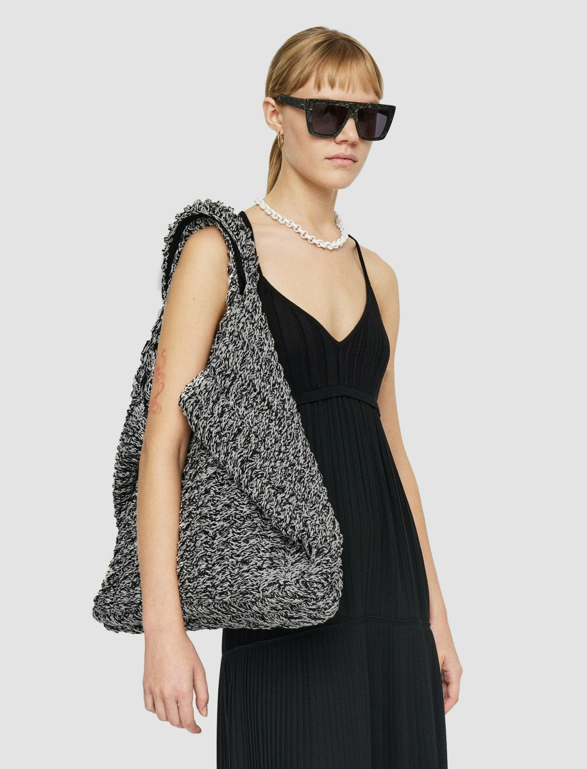 JOSEPH Fashion Women Cabas Bag Ivory/Black