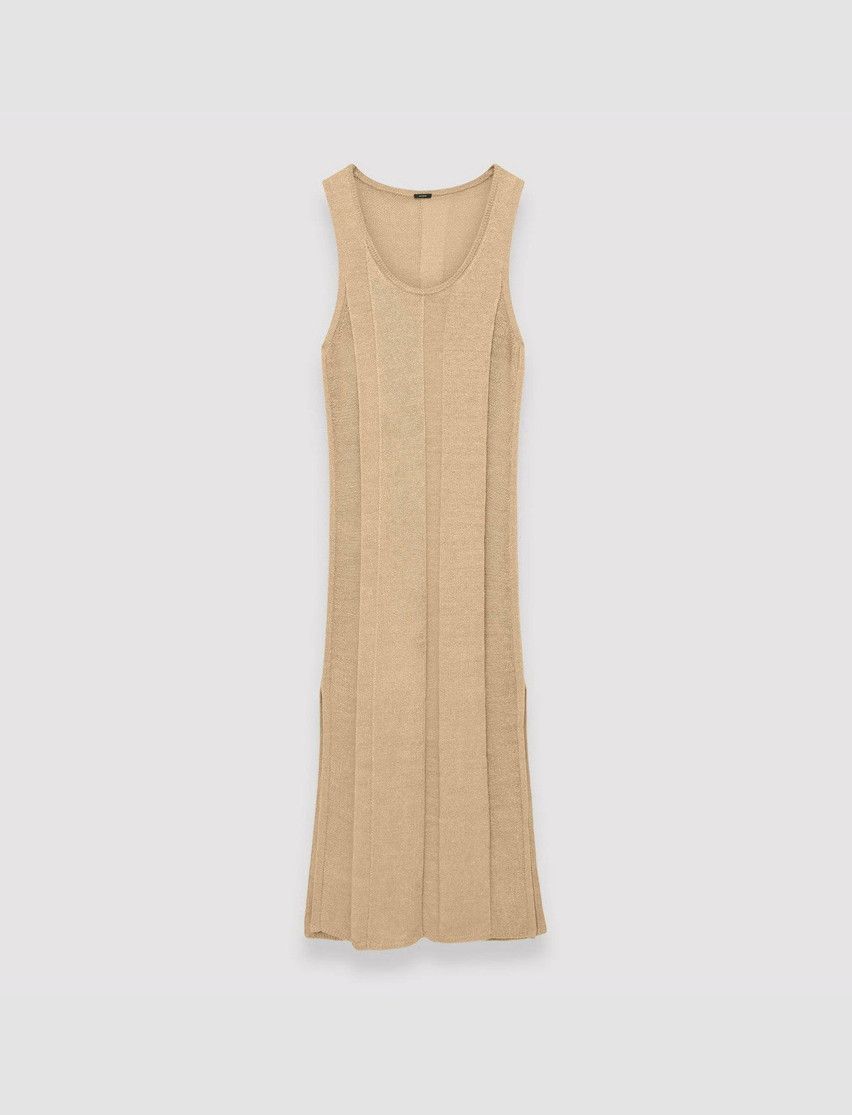 JOSEPH Fashion Women Linen Blend Knitted Long Dress Sesame