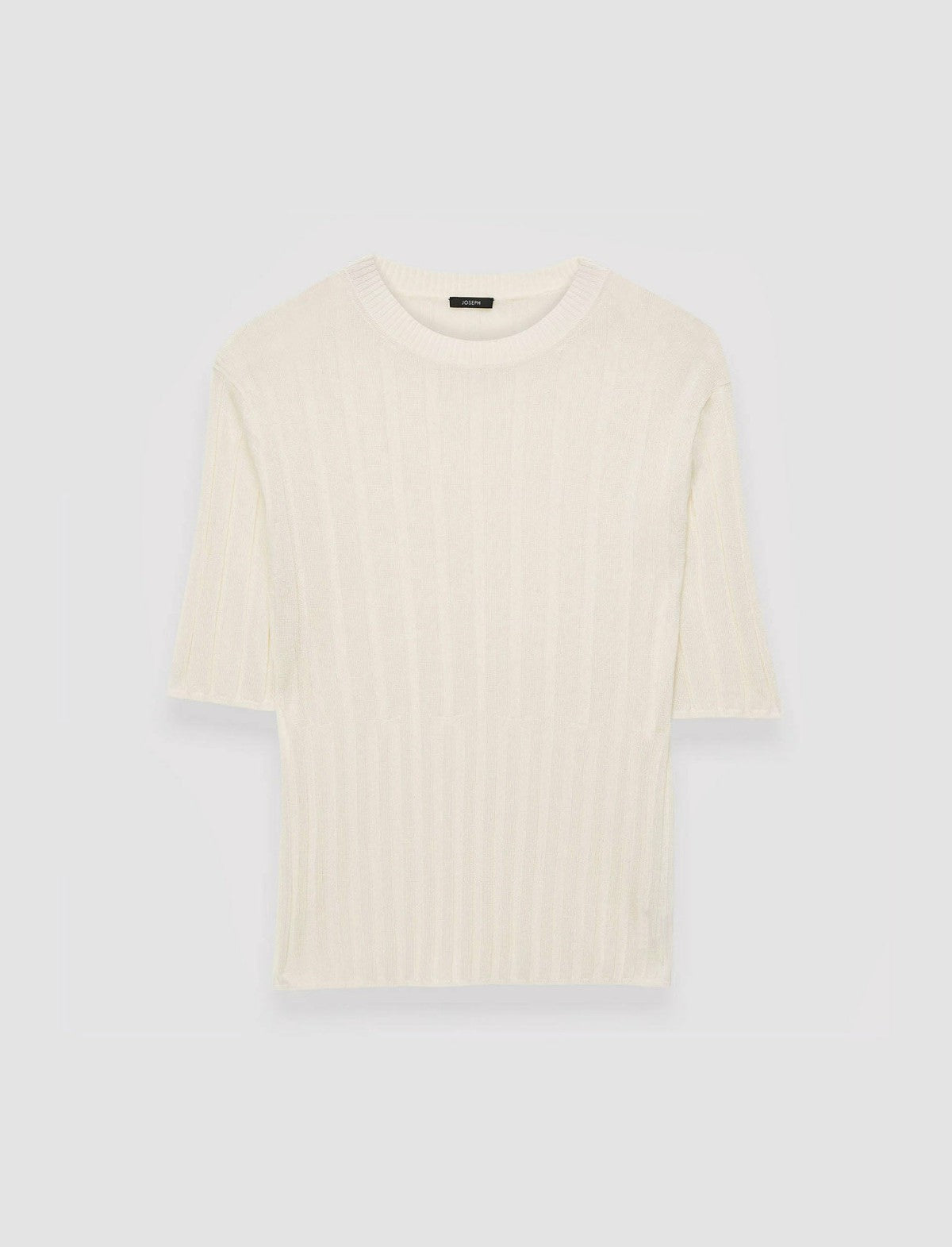 JOSEPH Fashion Women Crisp Rayon Knitted T-Shirt Ivory