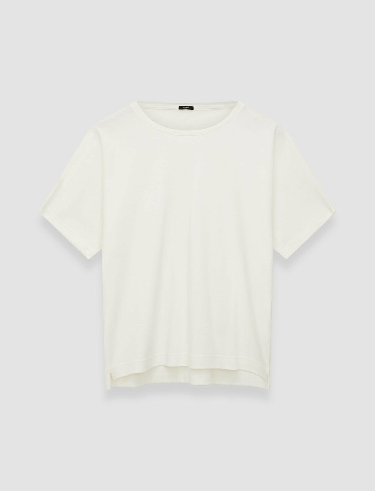JOSEPH Fashion Women Mercerised Cotton T-shirt Ivory