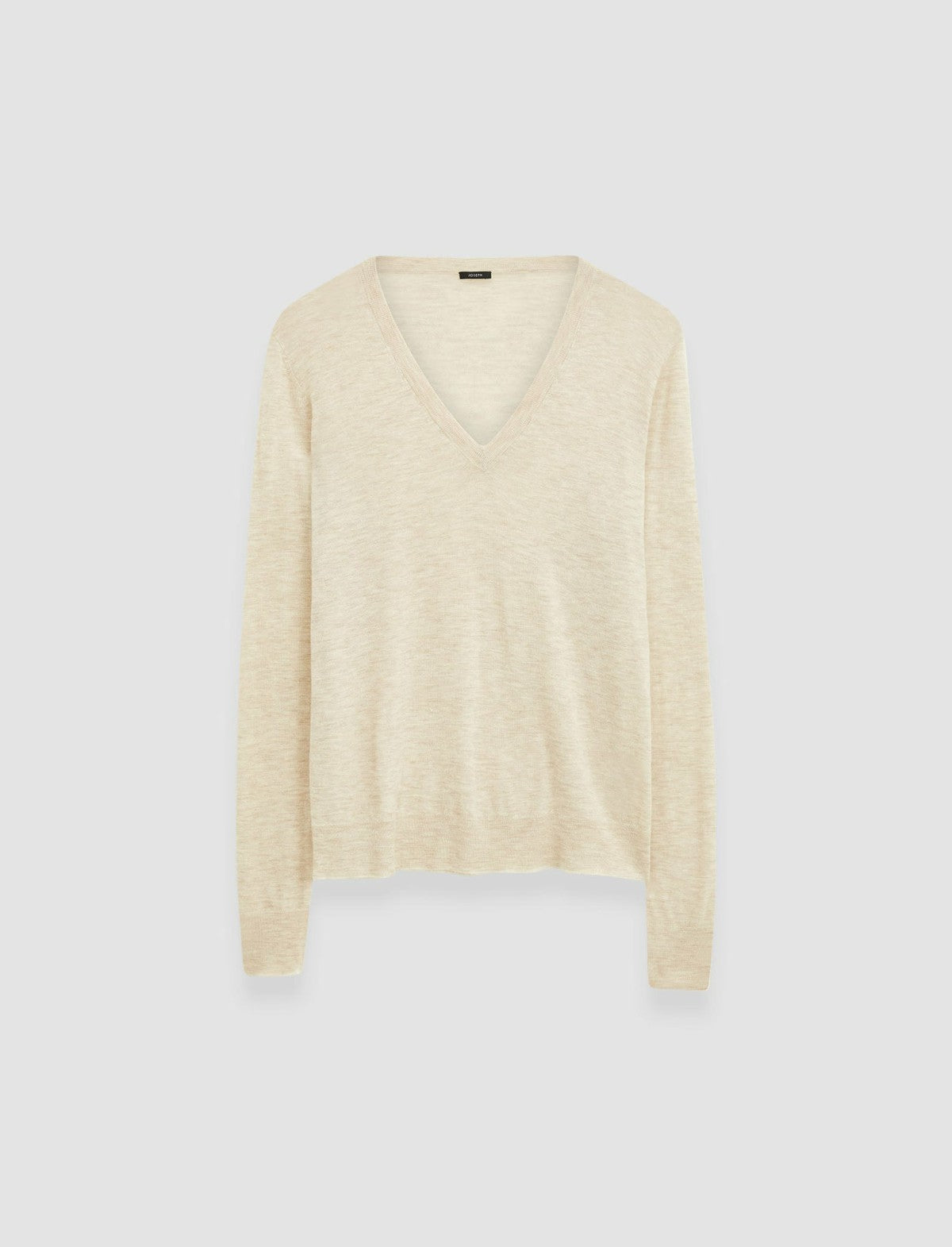 JOSEPH Fashion Women Cashair V Neck Jumper Oat Melange