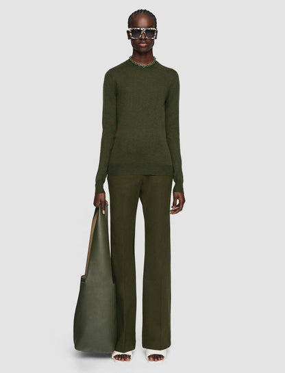 JOSEPH Fashion Women Cashair Round Neck Jumper Hass Avocado