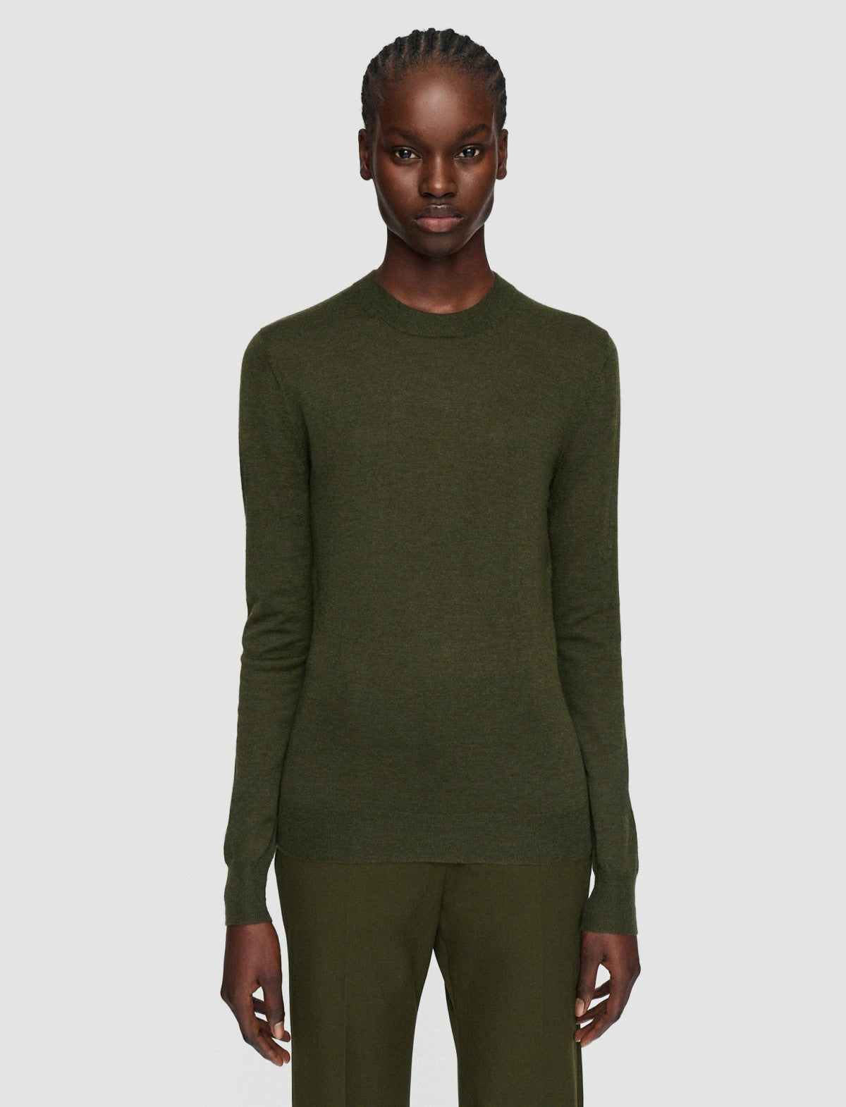 JOSEPH Fashion Women Cashair Round Neck Jumper Hass Avocado
